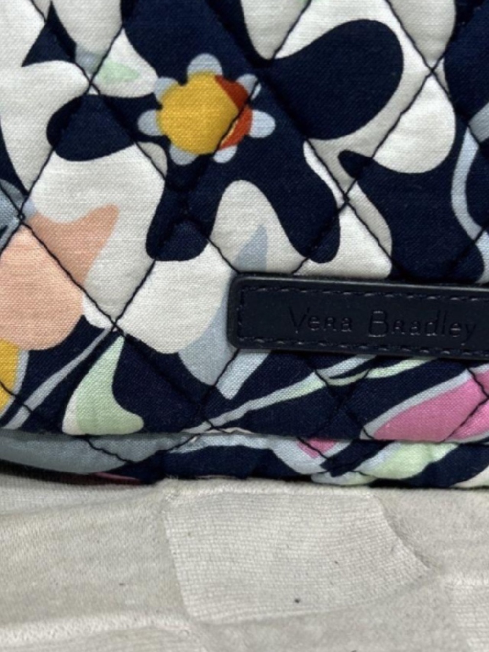 Vera Bradley Colorful Pink and Blue Floral Small Go Ahead Crossbody With Tags - Picture 6 of 8